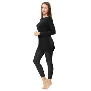 NWT ENIDMIL LS BLACK TUNIC OR TIE TOP M-L-XL